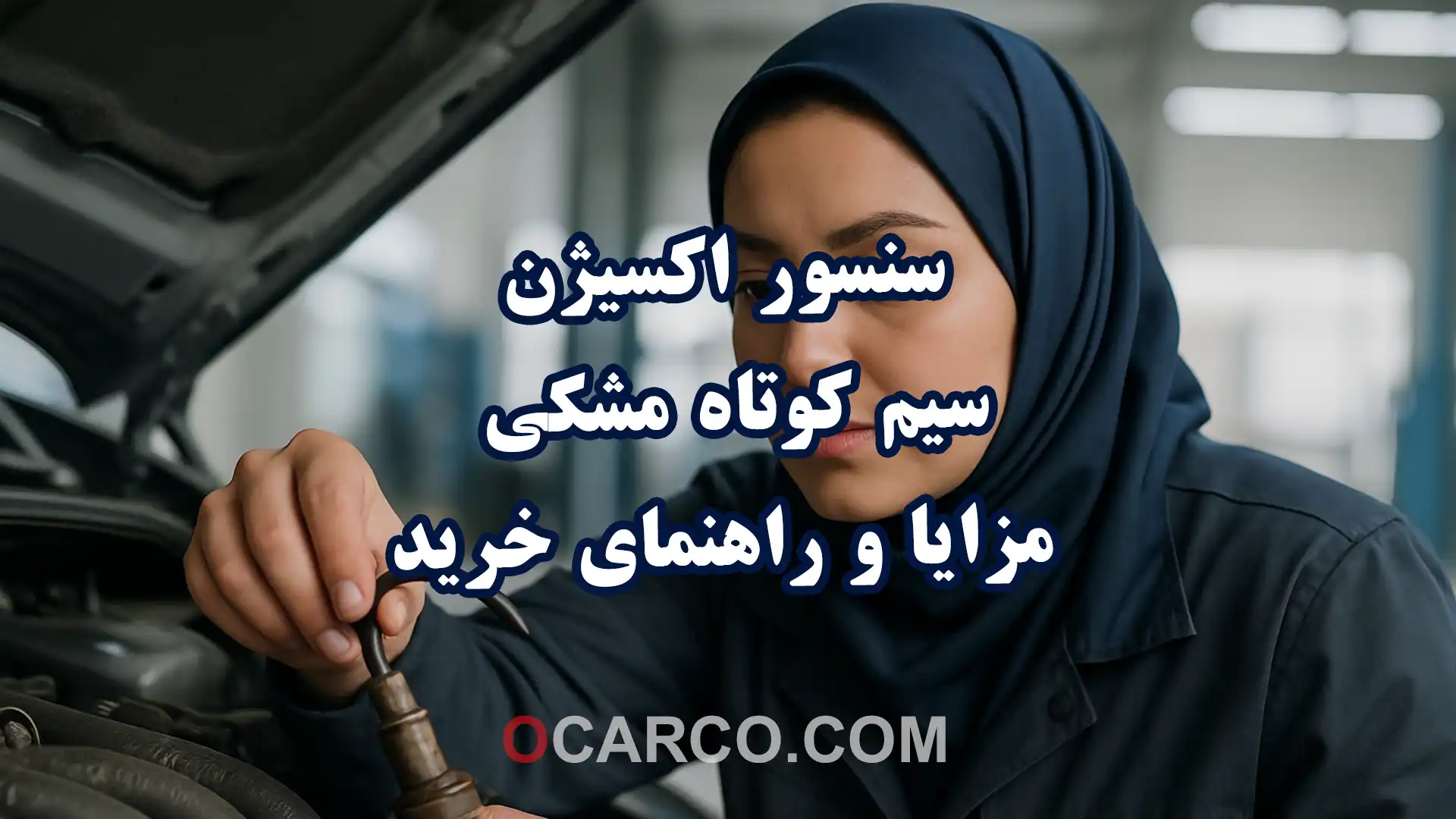 تصویر سنسور اکسیژن سیم کوتاه مشکی مرتبط با مزایا و راهنمای خرید این قطعه در خودرو.