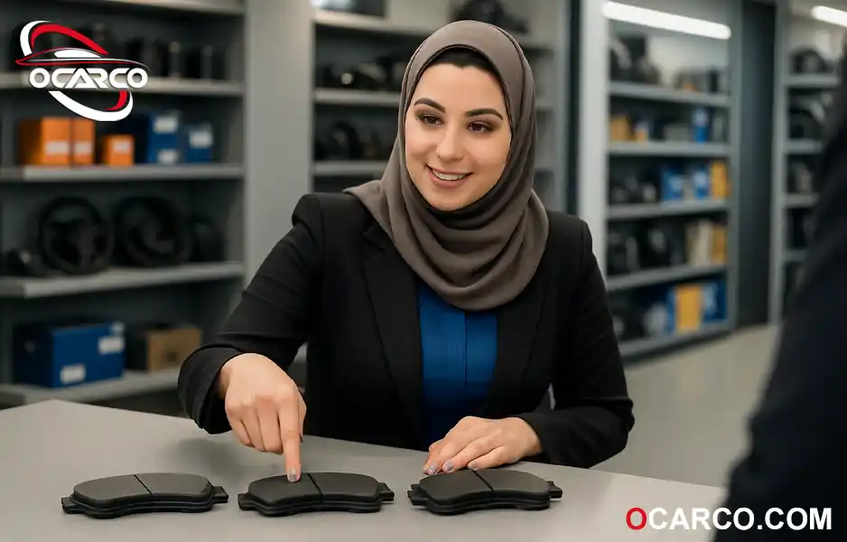 نمای روبه رو از انواع لنت ترمز عقب و ویژگی های هر کدام برای مقایسه لنت ترمز عقب انواع خودرو 
