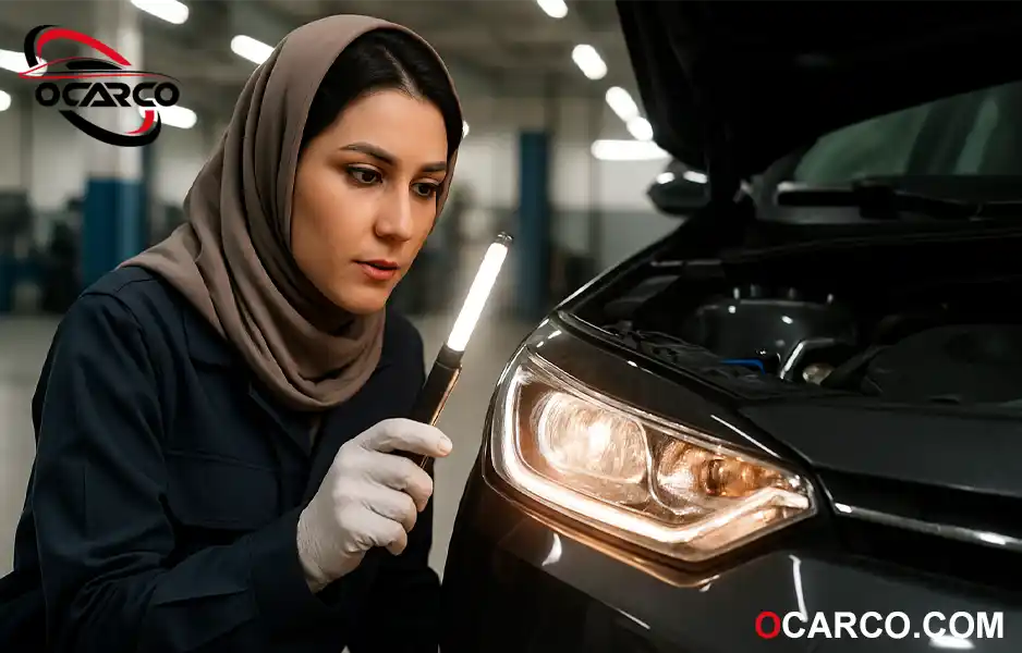 تصویر مقایسه انواع لامپ‌های خودرو برای دید بهتر راننده در جاده تاریک و شرایط رانندگی شبانه 