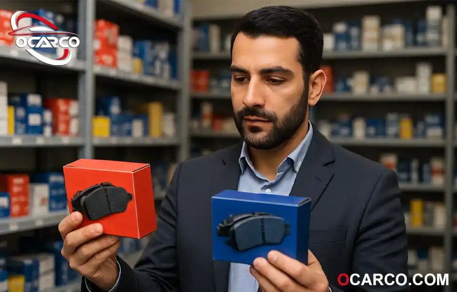 چند جعبه و لنت ترمز عقب از برندهای مطرح برای مقایسه لنت ترمز عقب و انتخاب برند باکیفیت در انواع خودرو 